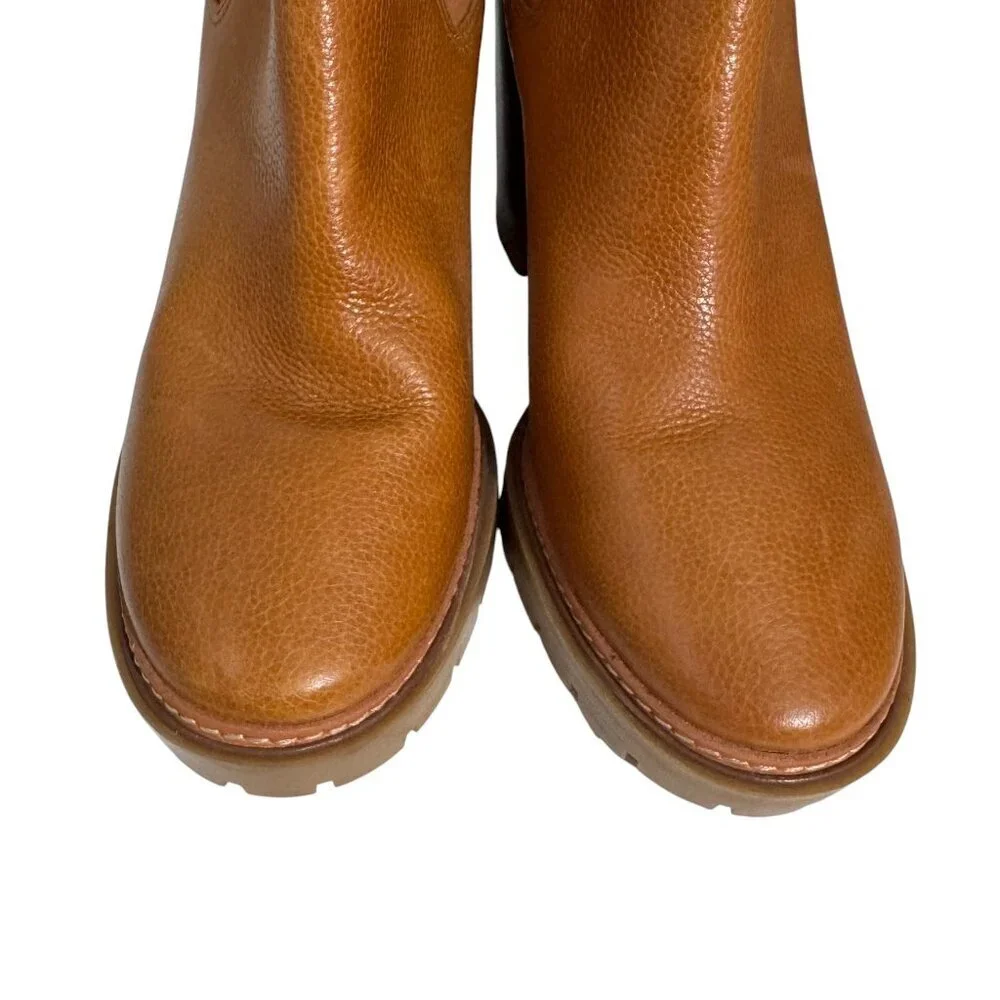 Tory Burch Carson 70mm Lug Sole Boot‎ in Toasted Caramel Size 11 Women NEW $458